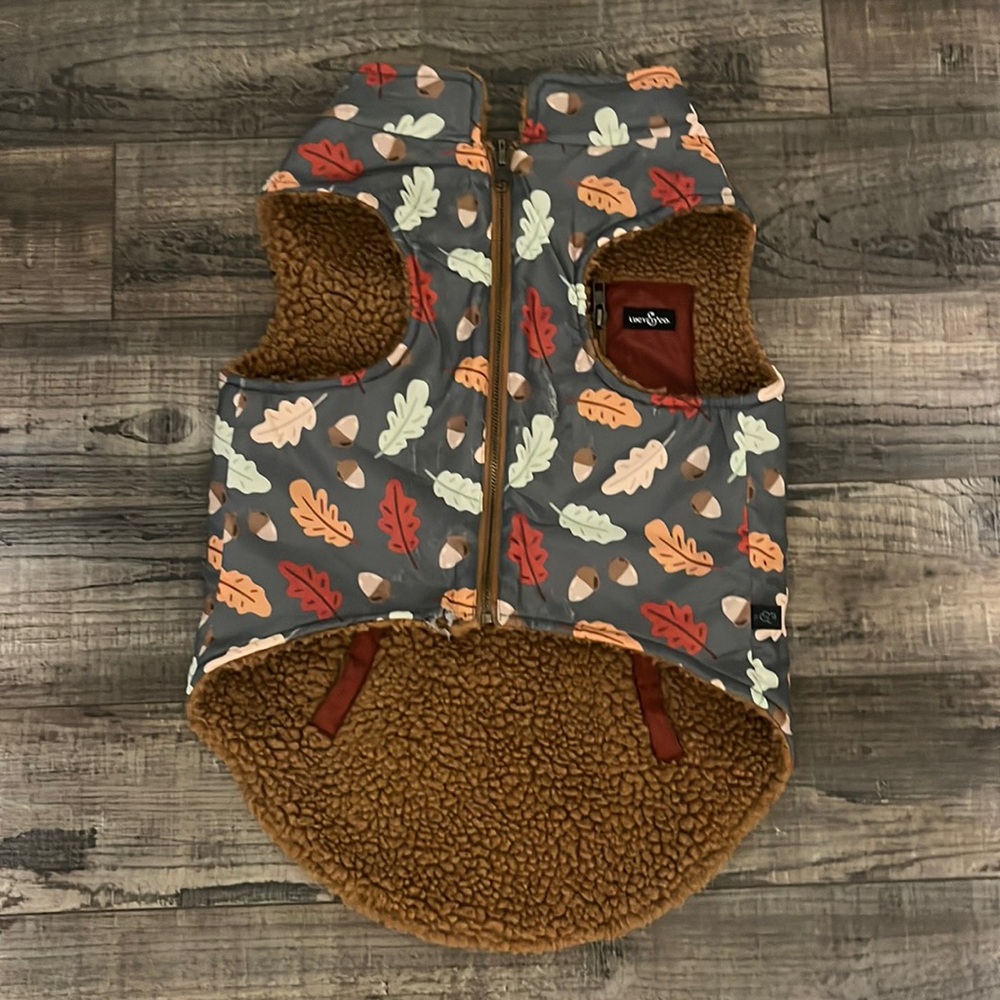 Lucy and Co dog coat! Size XL. A little snug on my dog who is 45 lbs..